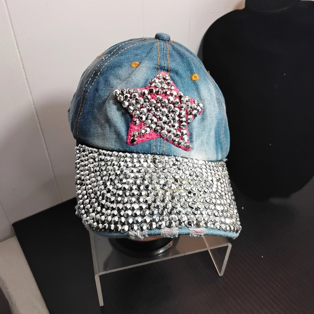 Sparkling Star Denim Kids Cap